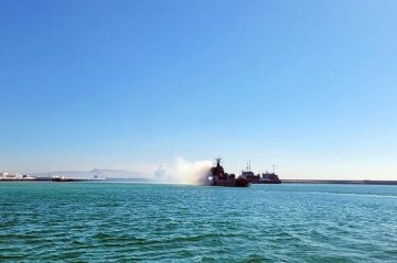 Enemy targets were destroyed in the Caspian Sea - Video