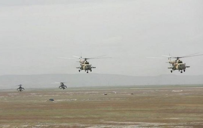 Helikopterlərimiz Naxçıvanda havaya qaldırıldı - Video
