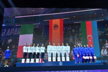 Azerbaijan win group all-around bronze at Rhythmic Gymnastics World Cup in Baku