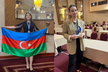 Две азербайджанские шахматистки удостоены специальной награды на чемпионате Европы - ФОТО