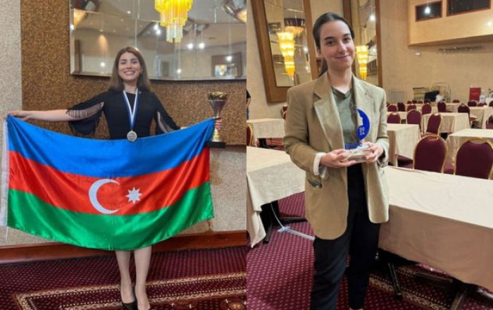 Две азербайджанские шахматистки удостоены специальной награды на чемпионате Европы - ФОТО