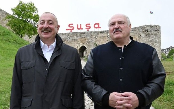 В Шуше состоялся совместный обед президентов Азербайджана и Беларуси