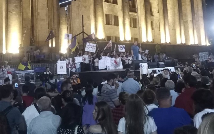 Протестующие в Тбилиси возвращаются к парламенту