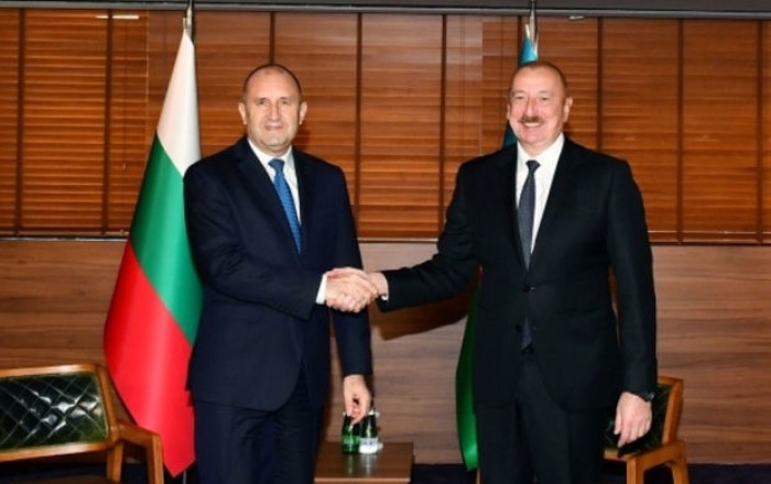 Президенты Ильхам Алиев и Румен Радев выступают с заявлениями для прессы
