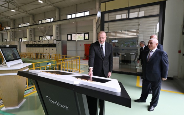 Президент Ильхам Алиев принял участие в открытии малых гидроэлектростанций в Лачыне - ФОТО