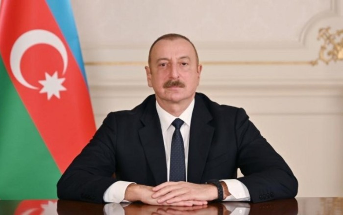 Президент Ильхам Алиев заложил фундамент села Тагыбейли Агдамского района
