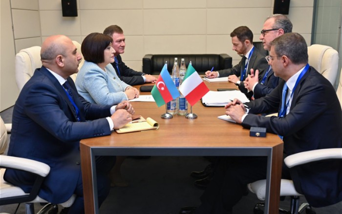 Спикер Милли Меджлиса встретилась с вице-президентом Палаты депутатов итальянского парламента