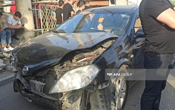 Sumqayıtda 2 avtomobil toqquşub, 3 nəfər yaralanıb
