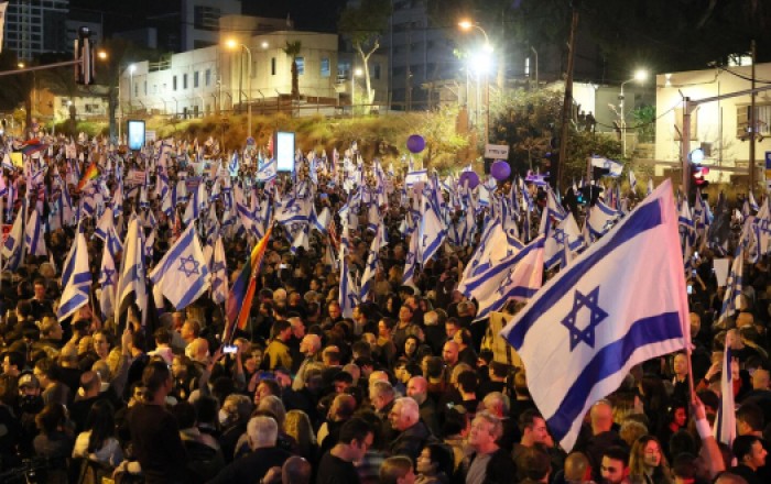 Массовые протесты в Тель-Авиве