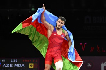 Azerbaijani wrestler crowned European champion in Baku