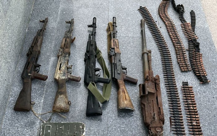 В Ханкенди и Агдере обнаружены оружие и боеприпасы