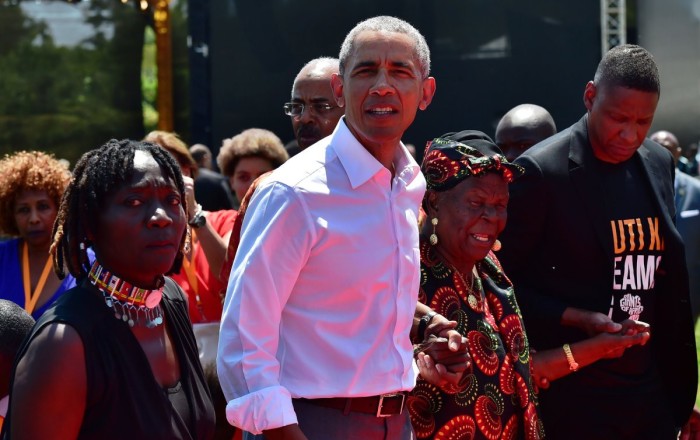 Obama's half-sister hit with tear gas in Kenya protests, video shows