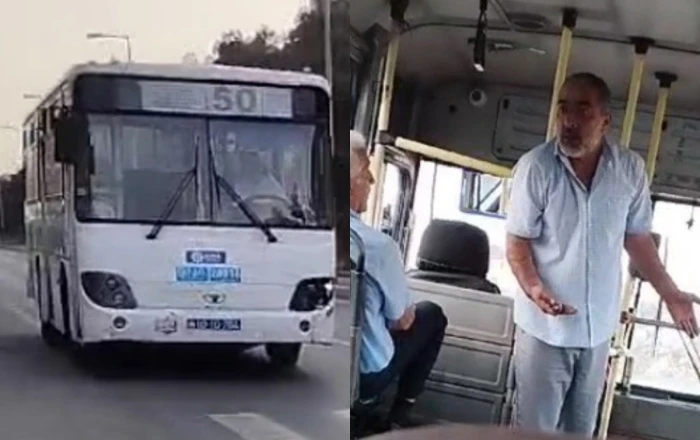 50 nömrəli avtobusun sürücüsündən özbaşınalıq: "Nağd pulun yoxdursa, düş"