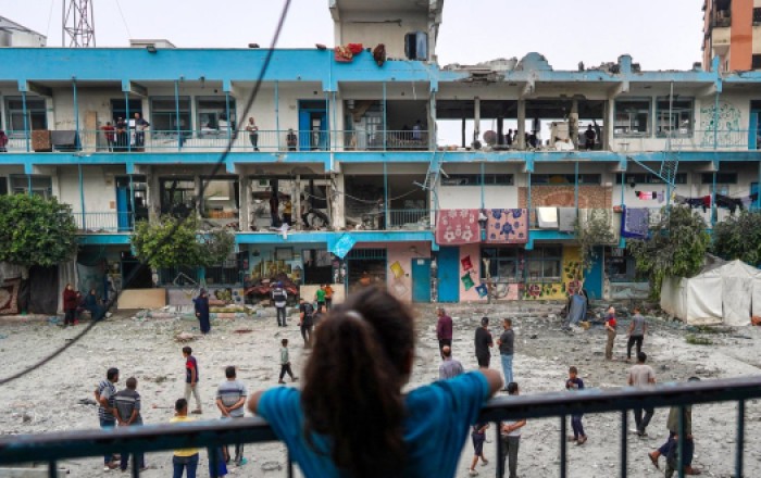 Атака на здание школы в Газе