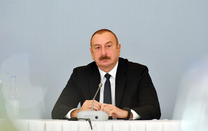 İlham Əliyev Astanada “Müstəqillik” Sarayına gedib