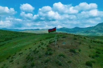 В Хейримли поднят флаг Азербайджана -