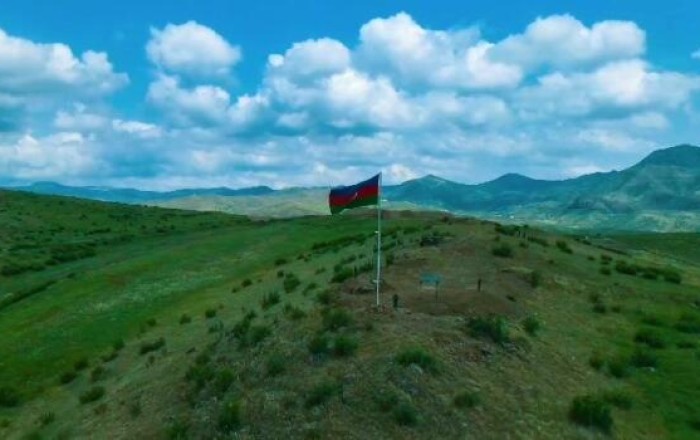 В Хейримли поднят флаг Азербайджана -