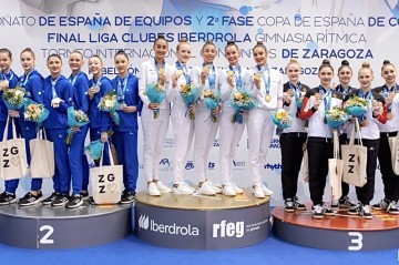 Azerbaijani female gymnasts bring home three medals from Spain