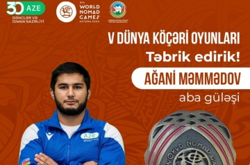 Azerbaijani athlete claims bronze at World Nomad Games
