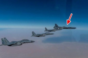 B-52H bombers train near Kaliningrad with NATO
