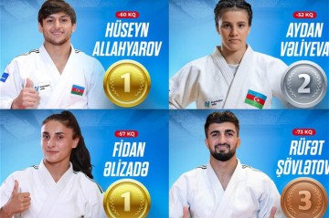 Два азербайджанских дзюдоиста стали чемпионами Европы