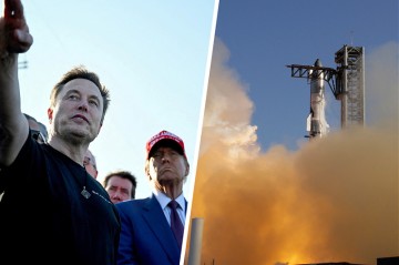 Трамп посетил запуск ракеты Илона Маска
