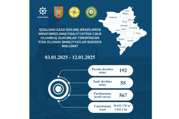 ANAMA: 1043.2 hectares of territory cleared of mines and UXOs over past week