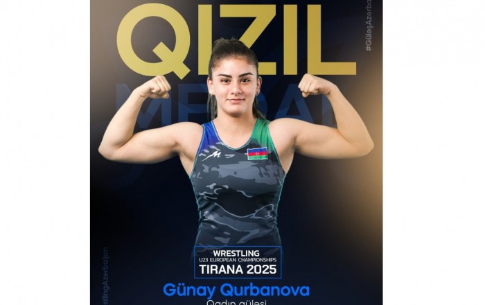 Azerbaijani athlete wins gold medal at European Wrestling Championship