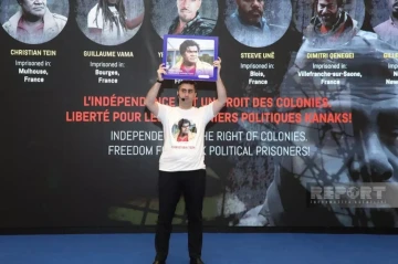 Baku Initiative Group holds flash mob demanding France end colonialism Video