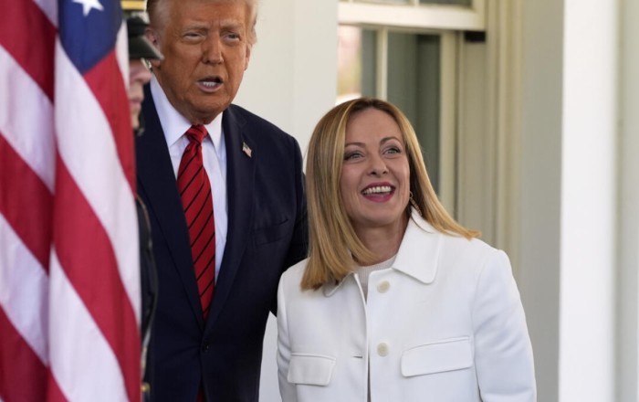 Премьер Италии приехала к Трампу ВИДЕО