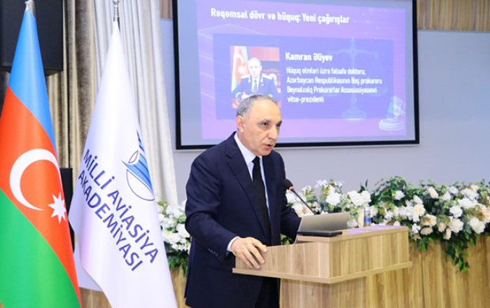 Baş Prokuror Milli Aviasiya Akademiyasında mühazirə oxuyub -