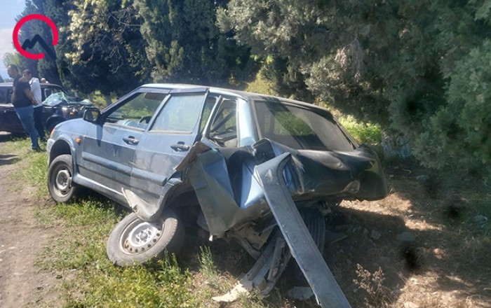 Samuxda ağır qəza, bir ailənin 4 üzvü xəsarət aldı