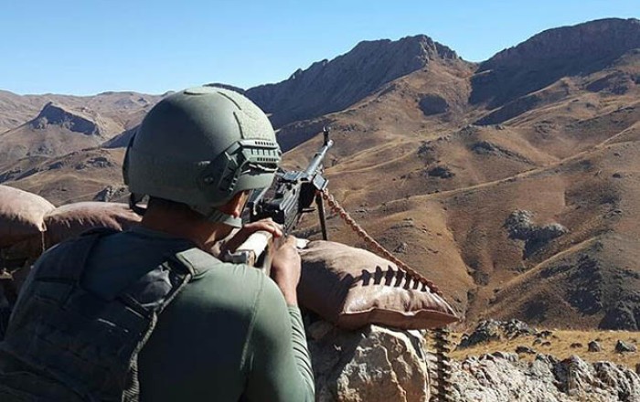 Azerbaijani Army positions subjected to fire