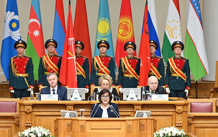 Sahibə Qafarova MDB PA-nın iclasında çıxış etdi - Fotolar