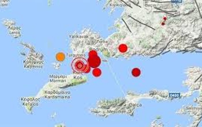 Egeydə zəlzələ: İzmir və Muğlada hiss edildi