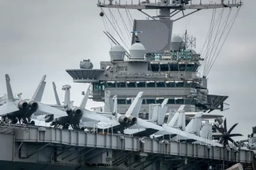Houthi rebels launch drone strike on US aircraft carrier in Red Sea