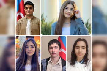 300 bal toplayan Bakı məktəbliləri - FOTOLAR