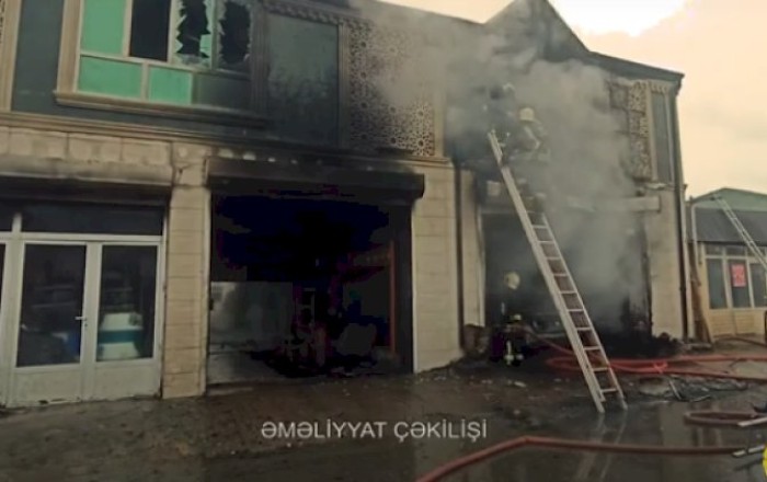 Zabratda avtomobil təmiri sexindəki yanğın söndürüldü -