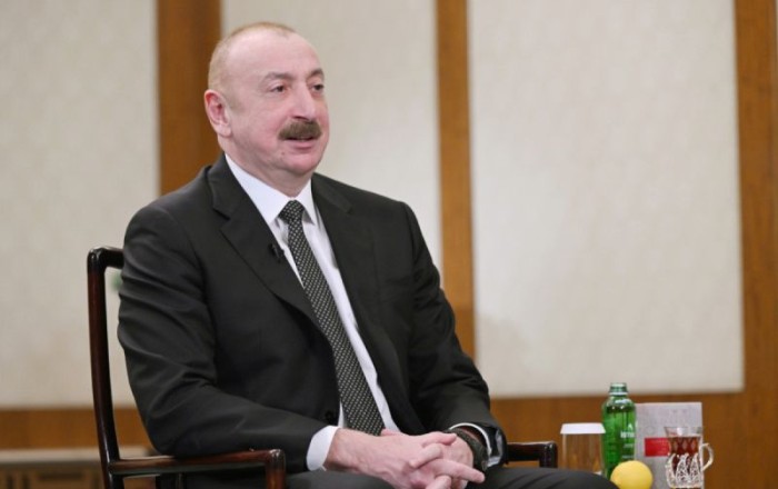 Президент Азербайджана в Пекине дал интервью китайскому телеканалу CGTN