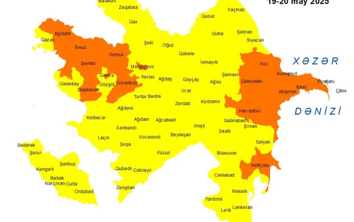 Bakıda və bölgələrdə güclü külək gözlənilir –