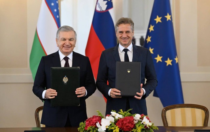 President of Uzbekistan and Slovenian PM sign joint statement