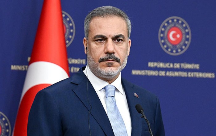 Hakan Fidanla Rusiya nümayəndə heyəti arasında görüş keçirilir