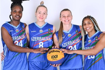 Сборная Азербайджана вышла в 1/4 финала Бакинского этапа Женской серии FIBA по баскетболу 3x3