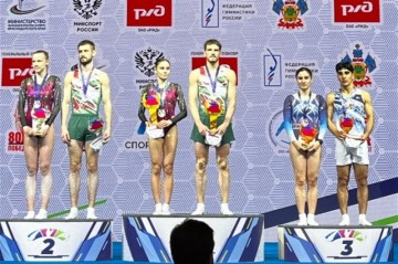 Азербайджанские гимнасты завоевали в России две медали