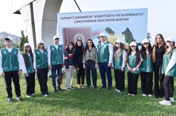 Tree-planting campaign held in Sumgayit