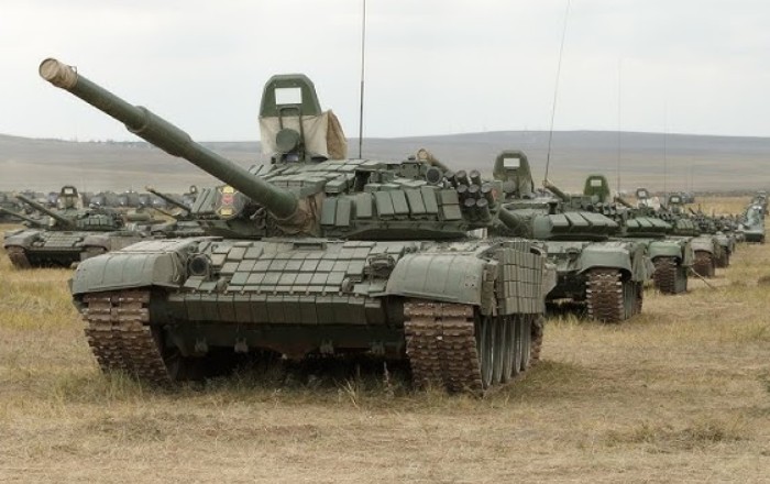 Российские танки на границе с Пакистаном