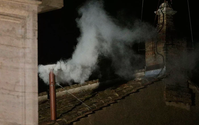 White smoke rises over Vatican as conclave elects new Pope