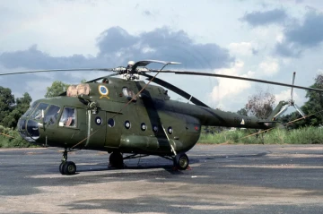FPV drone downs Myanmar MI-17 military helicopter VIDEO