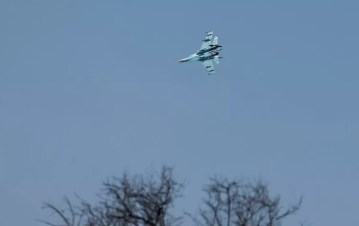 Russian Forces down Ukrainian Su-27 fighter jet