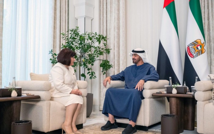 Speaker of Azerbaijan’s Parliament meets with UAE President Sheikh Mohamed bin Zayed Al Nahyan